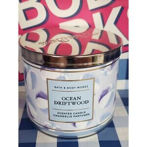 BBW Ocean Driftwood Large 3 Wick Candle Home Fragrance Decor
